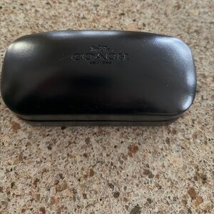 Coach Glossy Black Eyeglass Case
